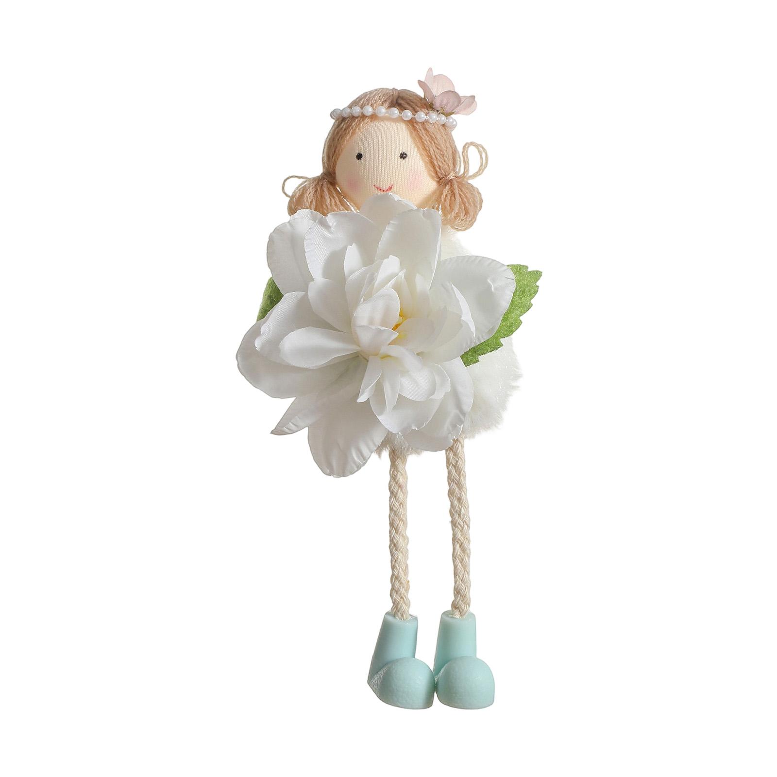 

Hanging Ornaments,Flower Angel Ornaments,Easter Hanging Ornaments For Spring Easter Summer Wedding Present Decor One Size білий