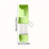Portable Dog Water Bottle with Food Container, Outdoor Travel Water Cup for Dogs, Plastic Material, Easy To Carry for Hiking and Pet Trips