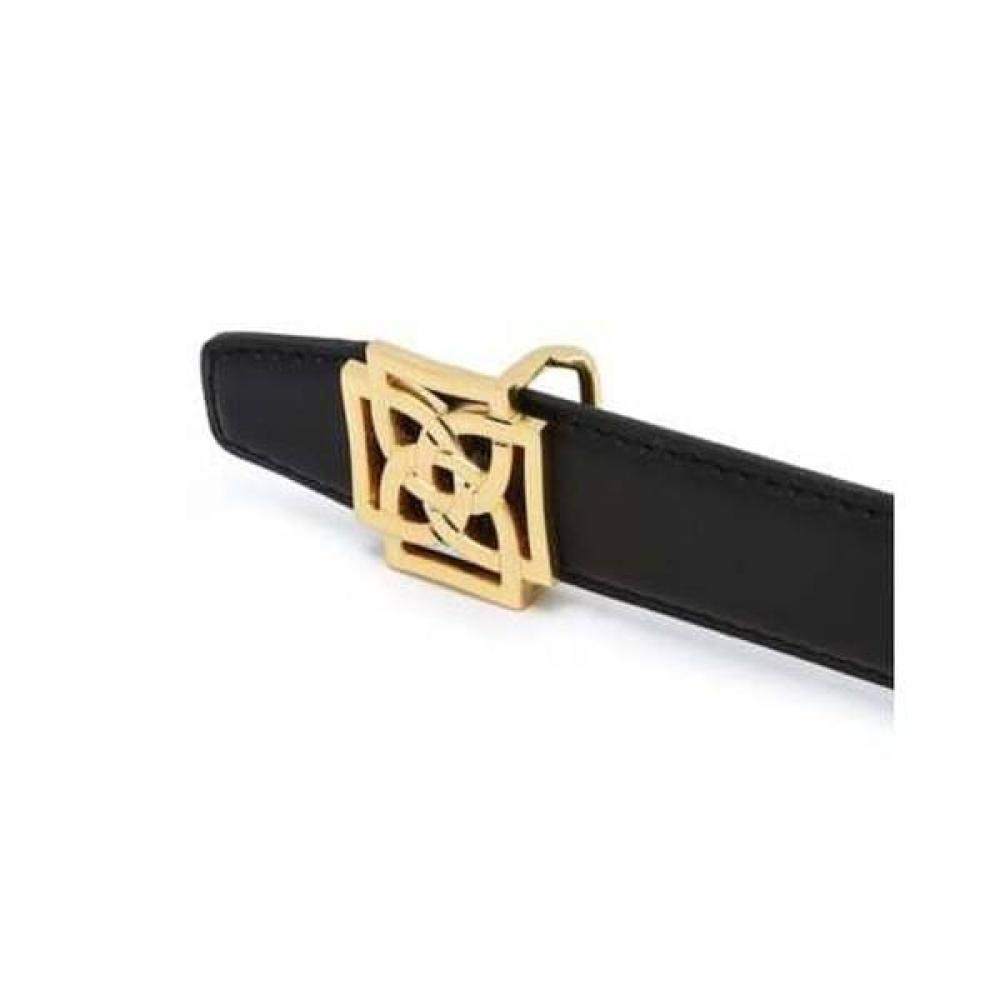 Daks Women Leather Belt 4d Gold Buckle Black Dbbe6f778bk