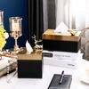 Luxuriöse Leder-Taschentuchbox-Aufbewahrung Modern Geometrisch Wohnkultur für Nachttisch, Couchtisch, Schreibtisch - Nachttisch-Organizer
