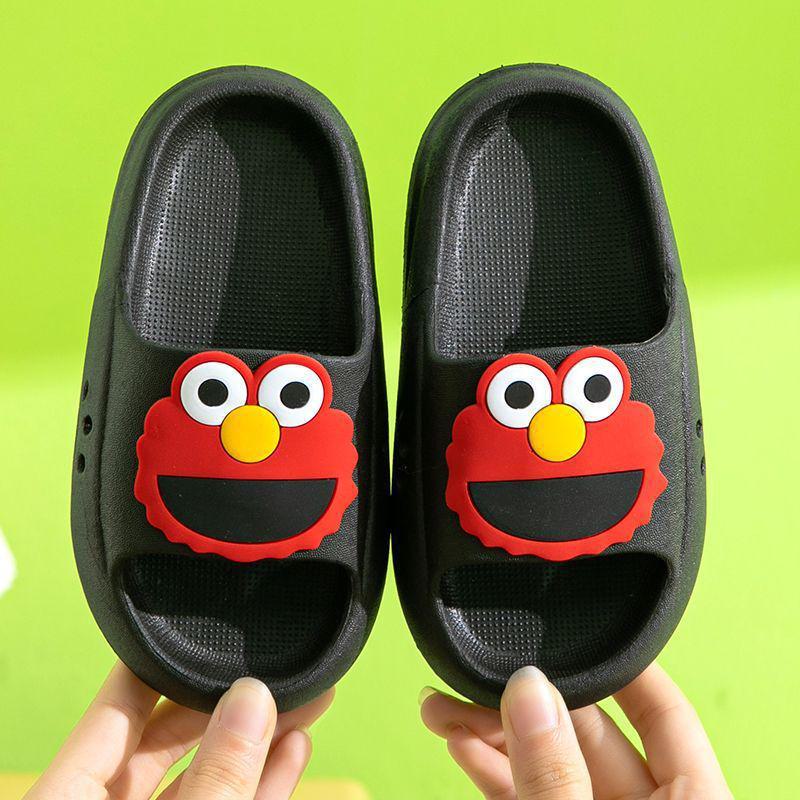 

Тапочки EVA Cartoon для детей и малышей - милые летние сандалии для мальчиков, девочек и родителей-детей Sesame Street, size 30/31 чёрный