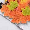 200Pcs Artificial Maple Leaf Realistic Fake Silk Colorful Fall Maple Leaves Decoration Halloween Party Thanksgiving Day Autumn Festival Decor Photo