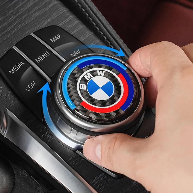 XZXCK1 For BMW New 2025 45/48mm Car Multimedia Knob Sticker Anti Scratch Cover For BMW 1 2 3 4 5 7 Series X1 X2 X3 X5 X4 X6 X7 F25 F26