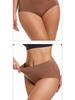 European Size Leak-proof High-waist Period Underwear - Breathable Mesh, Absorbent, Front and Back Protection