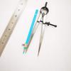 ZLKSKER 6 inch Professional Leather Work Divider, Woodworking Compass with Pencil Holder, Spring Divider Wing Compass