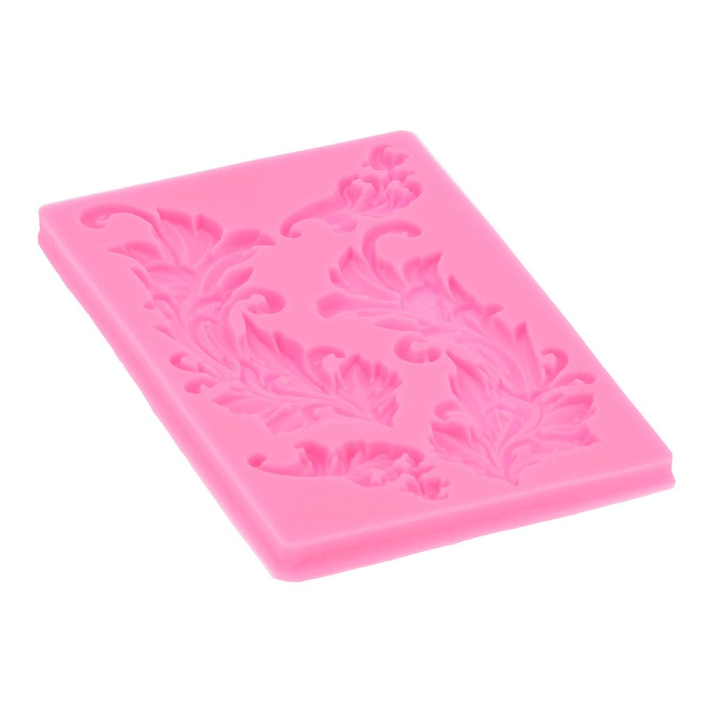 Embossed Silicone Mold Tree Leaf Pattern Chocolate Cake Mold for Home Kitchen Bakery