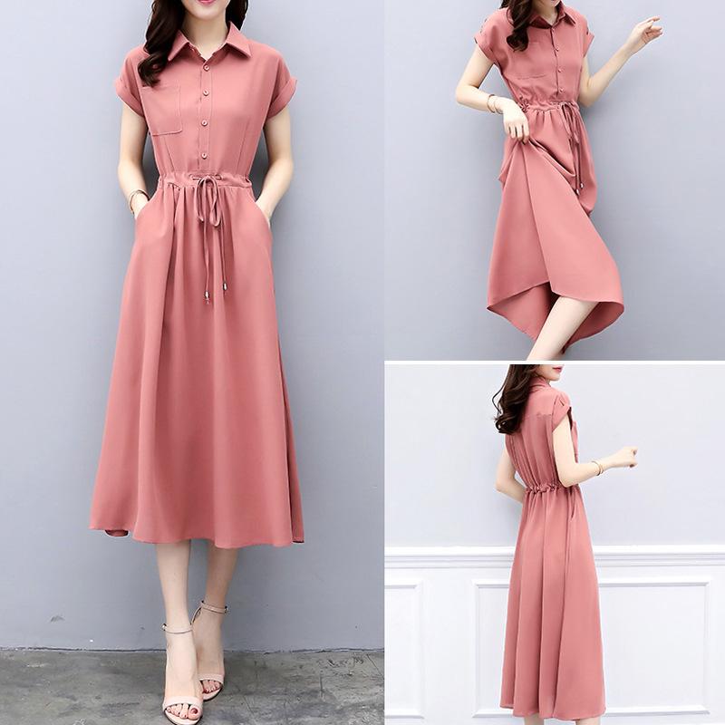 2025 Summer Loose Fit Elastic Waist Dress