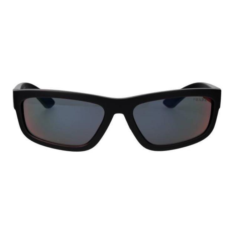 Prada Logo Rectangle Sunglasses Men sunglasses Black PS-05ZS-DG008F