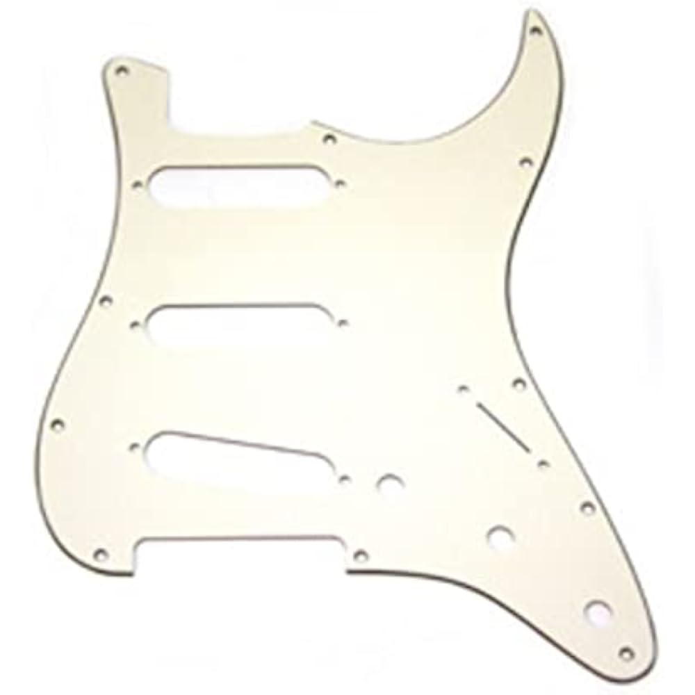 Fender Pickguard 11-HOLE MODERN STYLE STRATOCASTER® S/S/S PICKGUARD, PARCHMENT