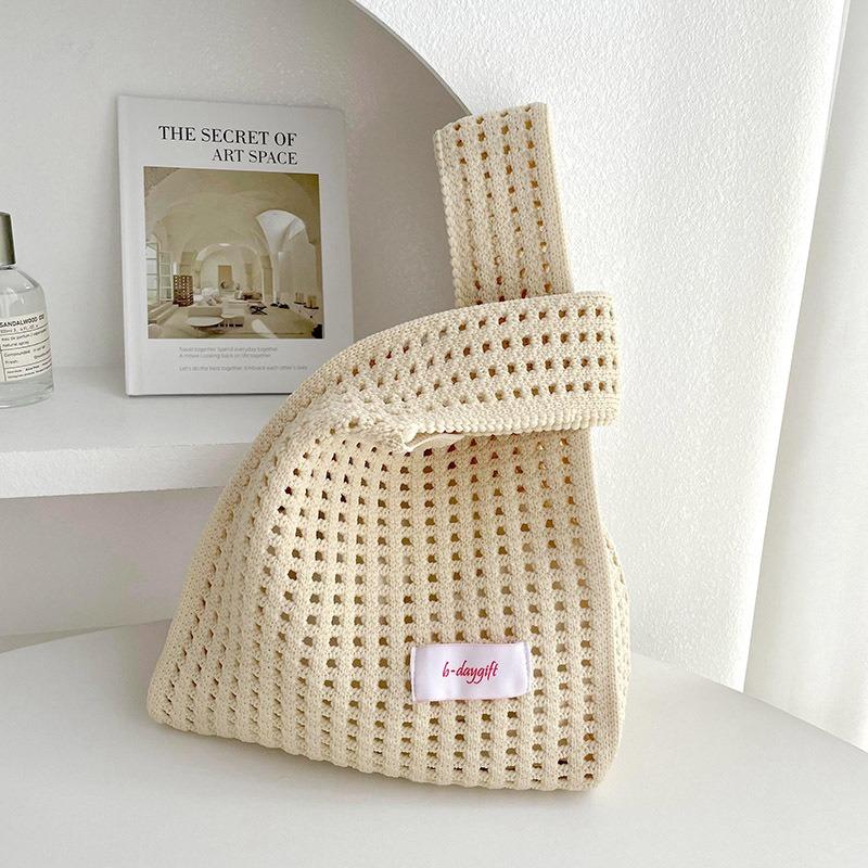 Westentasche Westentasche Trend Gestricktes Hohlnetz Ein-Schulter-Handtasche Handtasche All-Match-Handgelenktasche mit großer Kapazität