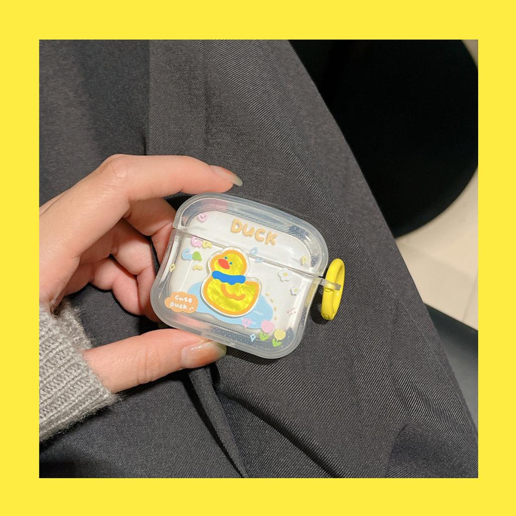 Applicable Apple AirPods 1 /1/1 Generation Pro Earphone Case Protective Cover Summer Swimming Duck