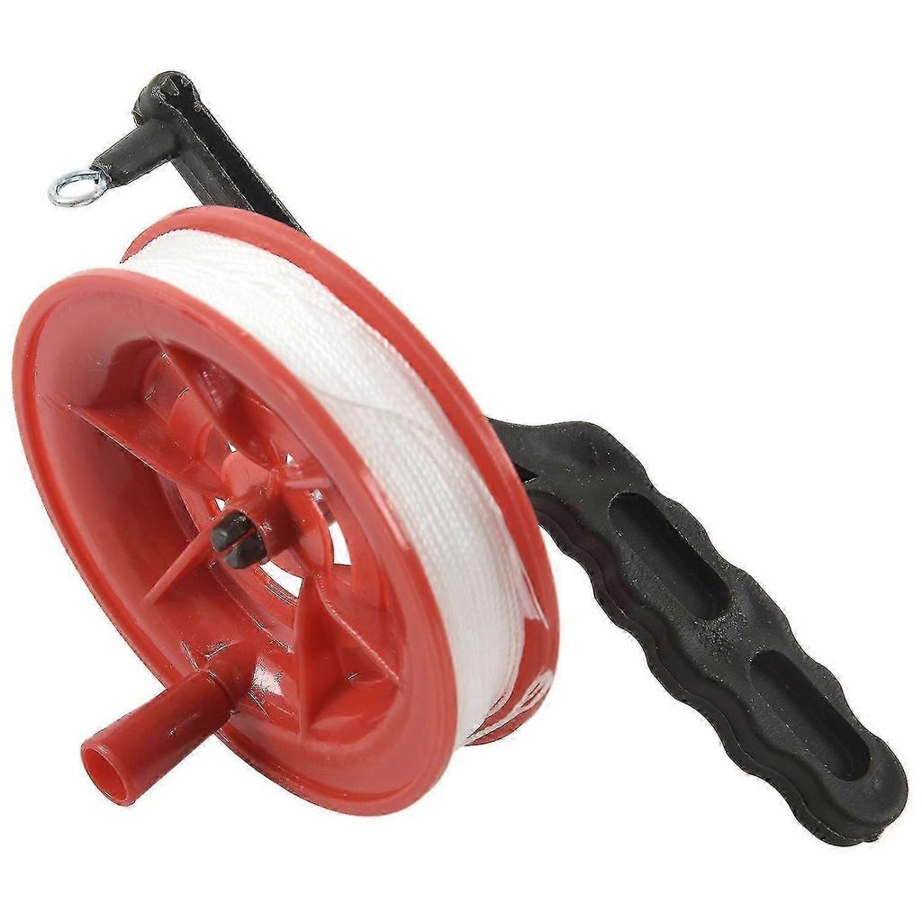100m Twisted String Line Red Wheel Kite Reel Winder f26