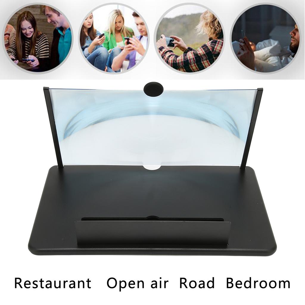 Mobile Phone Video Amplifier Cell Phone Screen Magnifier Enlarger Projector for Movies Gaming