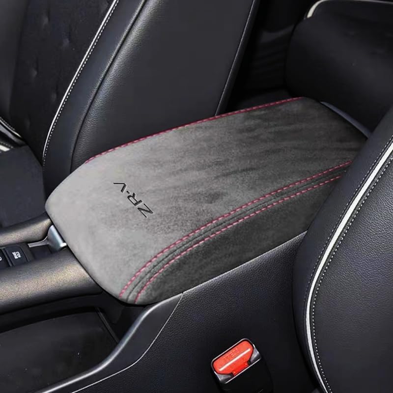 Custom Honda armchair for RZ RZ RZ and RZ 6 Includes handrail center console and leather and with red thread on the black ZR-V ZRV, 3, 4, 5,
