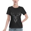 Popular On Social Dark Deer Oversized Unisexs Tshirt Date Outfit Non Fading Tee