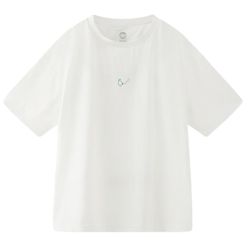 

MQD Lightweight Boys Moisture-Wicking Quick-Dry Cool-Feel Short Sleeve T-Shirt 130cm
