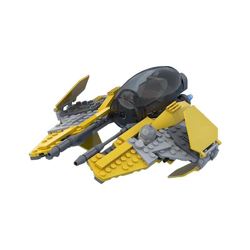 

252PCS MOC Spaceship Series Anakinjedi Interceptor Building Blocks Set Starship Starfighters DIY Assembly Bricks Model Toys Gift PDF Guide by Email