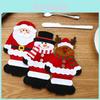 Charming Santa Claus Cutlery Holder Set For Festive Holiday Table Decoration