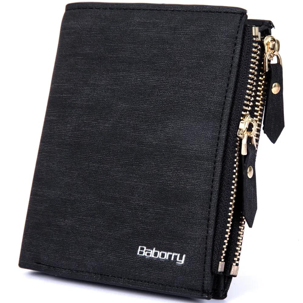 Theft Protec Coin Bag Zipper Men Wallets Famous Brand Mens Wallet Male Money Purses Wallets Design Top Men Wallet