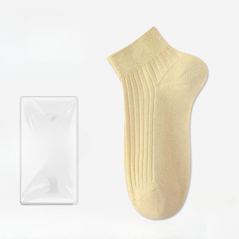 Female Spring and Summer Thin Cotton Sweat Absorbing Deodorizing Non Slip Breathable Socks