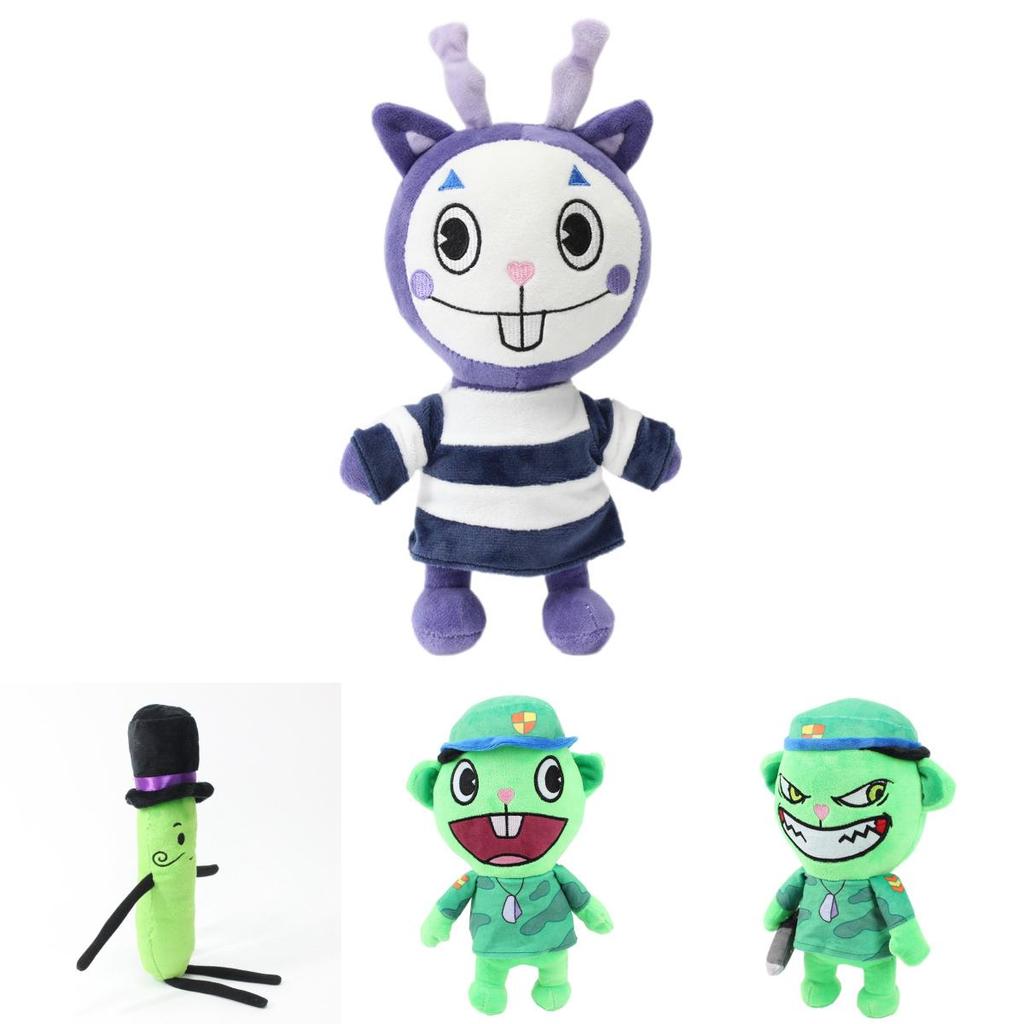 Adorable Flippy Plush Toy Ultra-soft Short Plush Military Bear Happy Tree Friends