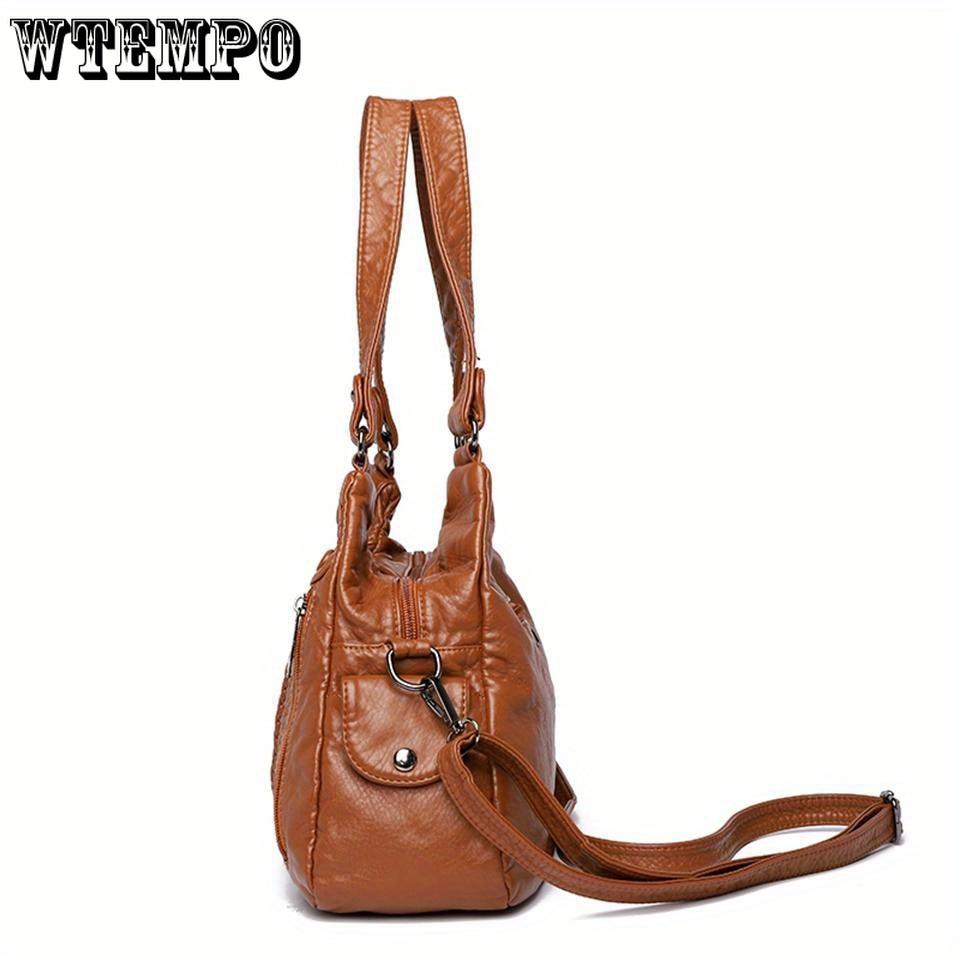 Luxuriöse Handtasche aus PU-Leder für Damen mit mehreren Taschen, lässige Designer-Umhängetasche, Crossbody-Stil, vielseitig für den täglichen Gebrauch