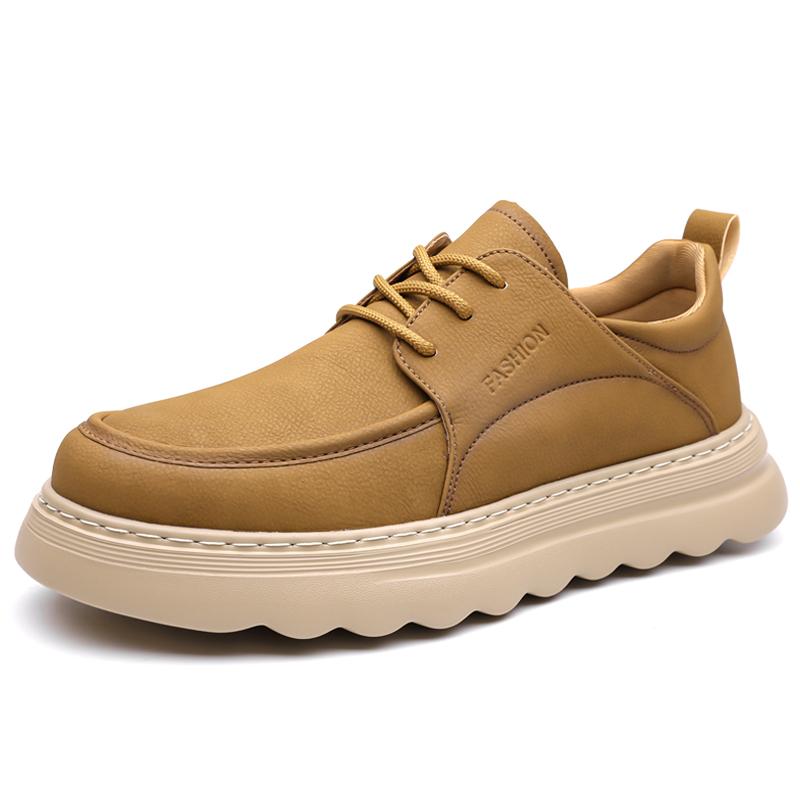 Men's New Leather Casual Shoes Comfortable Men's Sneakers Non-Slip Skate Shoes Minimalist Comfort Sneakers Walking Shoes