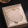 Colorfast Korean-Japanese Titanium Steel Women's Bracelet - Versatile, Fashionable Hand Jewelry.