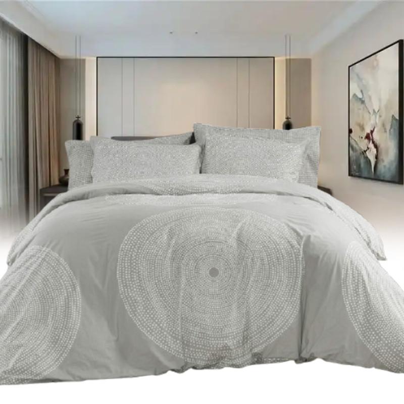 Digital Round Pattern Print Duvet Cover Pillowcase Set Bedroom Bedding Gifts