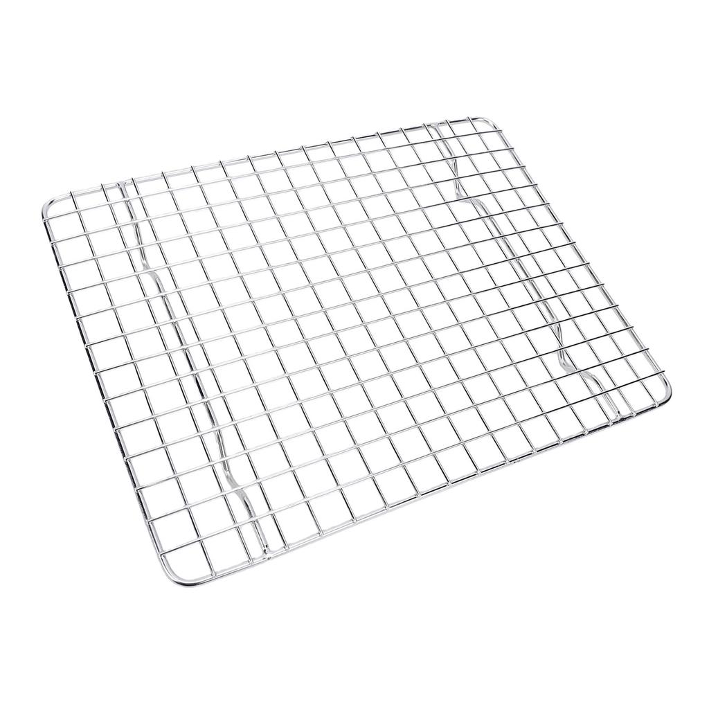 Cooling Rack for Cooking and Baking Stainless Steel Oven Safe Grid Wire Cookie Drying Rack 25x19.5x1.5cm