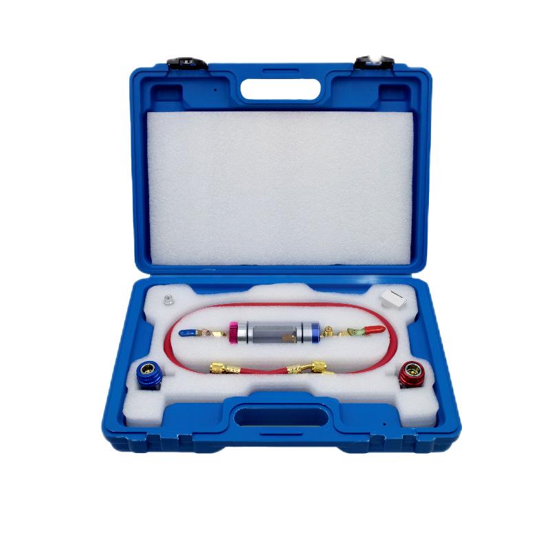 

Automotive A/C Refrigerant Oil Regulator & Sight Glass Filler R134 Gauge Tool