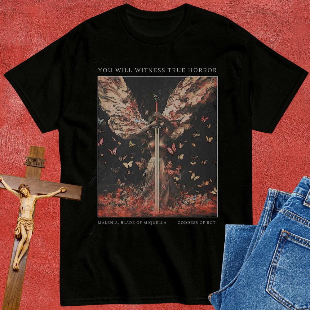 Malenia Goddess of Rot T-Shirt Blade Of Miquella Game Fantasy Graphic Tees Gift XL