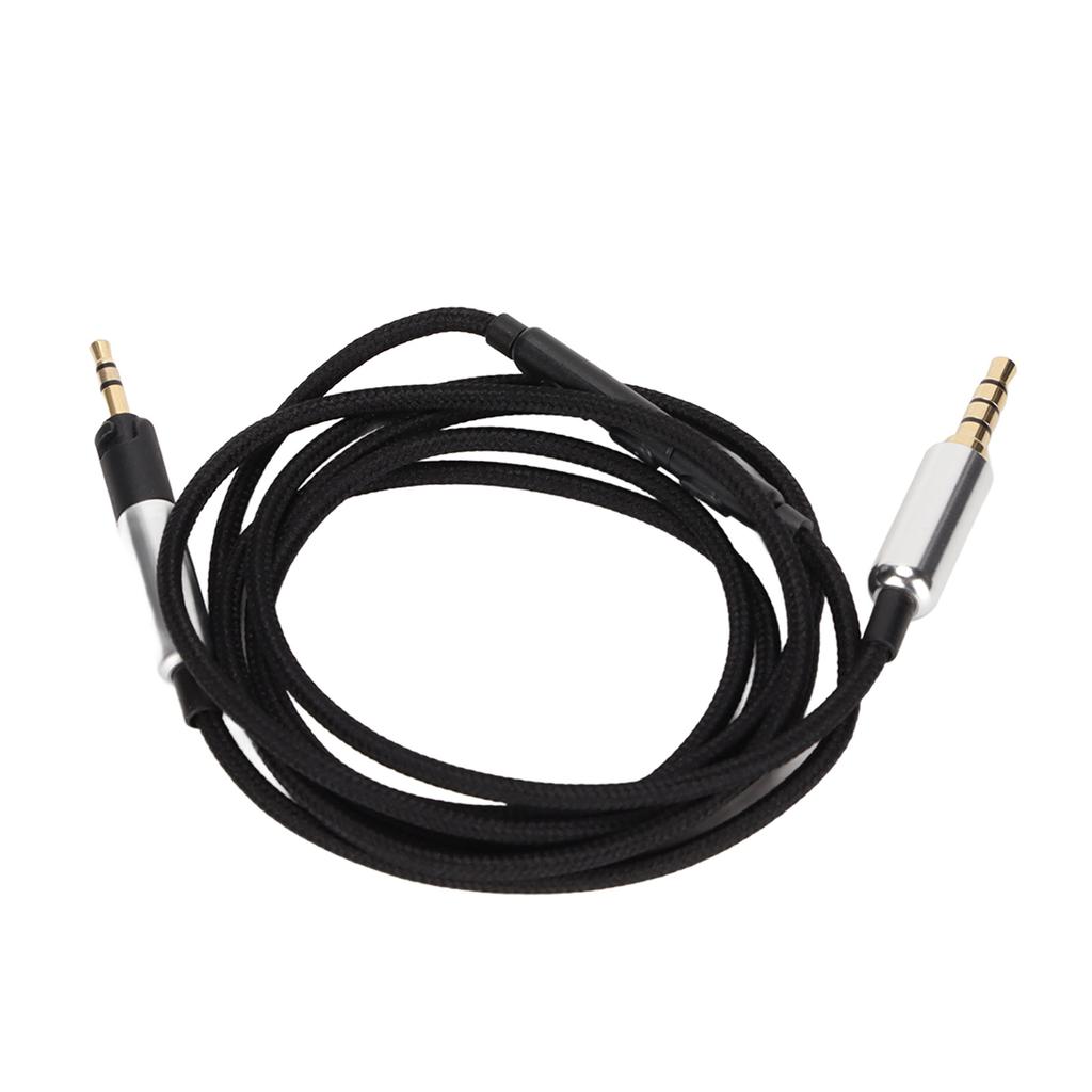 Headphone Upgrade Replacement Line 5 Core 120cm 47.2in Headphone Line with Microphone and Volume Control for Sennheiser