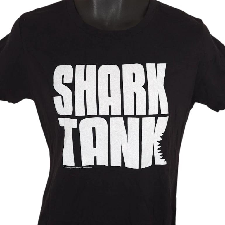 

Shark Tank 100% Cotton T-shirt Mens Tees Top Womens Size Medium Black TV Show Promo L