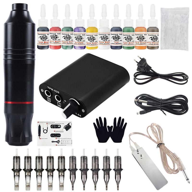 Lichen No. 4 Tattoo Pen Set: All-in-One Machine & Tools Kit