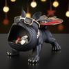 1 French Bulldog Artwork, Scandinavian Style Animal Statue Storage Tray for Candy Snacks Coins Fruit Jewelry Storage