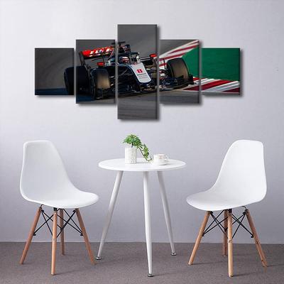 5Pcs Rustic F1 Racing Car House Paitings Sports Car Art Poster HD Print Home Decor No Framed Room Decor Abstract Pictures Wall