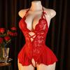 Popular Sexy Pajamas Lace Suspender Skirt Summer Thin Couple Erotic Underwear Female Source