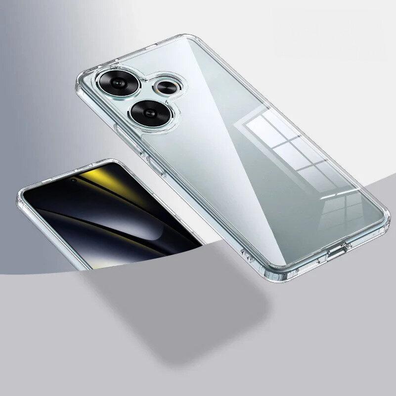 Case for Xiaomi Poco F6, Fusion Hybrid, Transparent