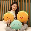 15cm Squishy Humanoid Hamburger Plush Pendant Stuffed Kawaii Round Food Key Ring Plushie Decor for Bag Gift