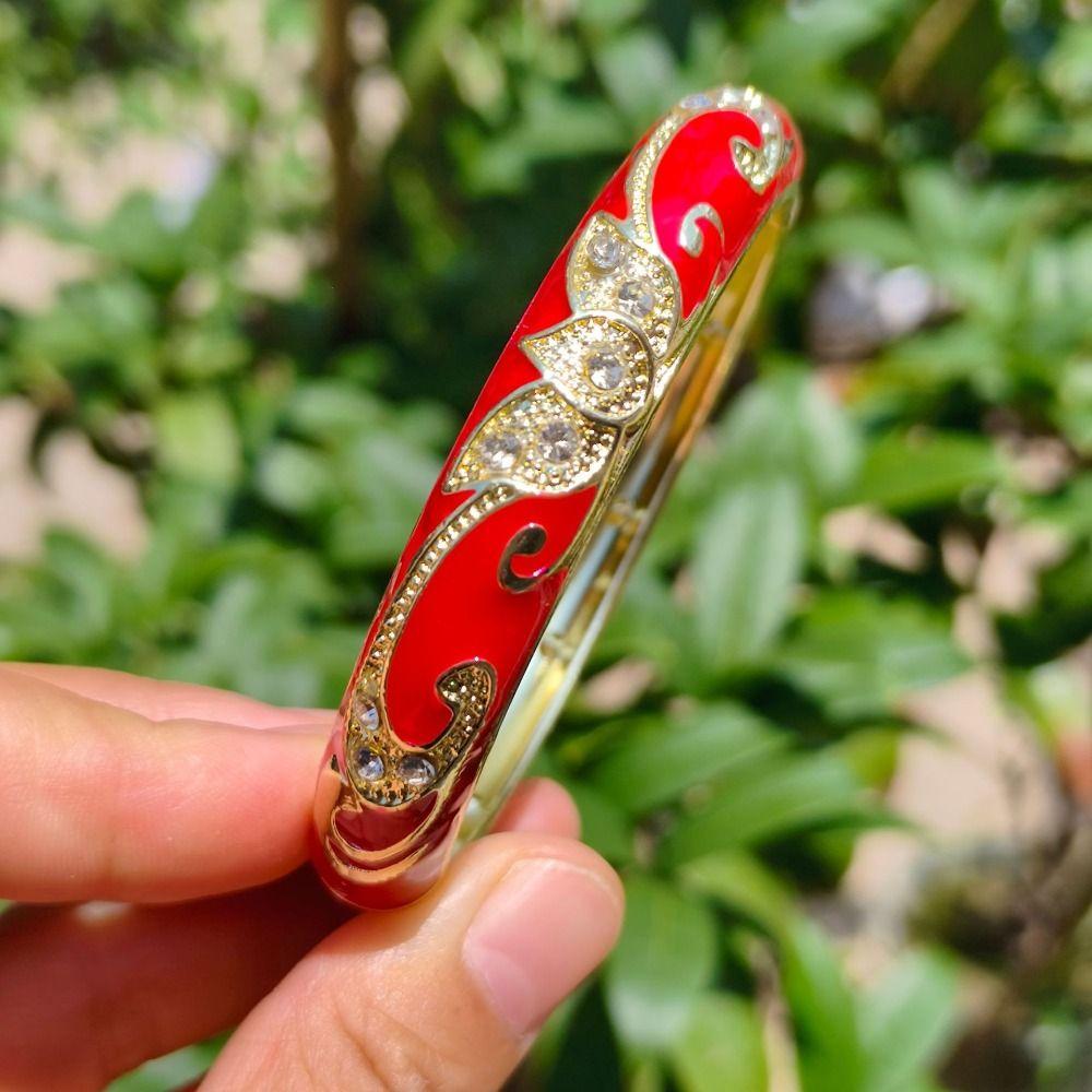 Crown Crown Cloisonne Bracelet Colored Dropper Oil Women's Hand Bracelet Gifts for Women Girl