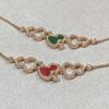 High-End Qilin Family 18K Rose Gold Bracelet with Red Chalcedony & White Mother-of-Pearl