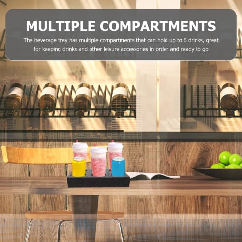 Housoutil 2-Piece Cola Milk Tea Cup Holder, Juice Cup Holder, Takeout Coffee Holder Tray, Carrier, Tea Carrier, Foam Holder, Foam