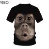 2020 Men's T-Shirts 3D Printed Animal Monkey Tshirt Short Sleeve Funny Design Casual Tops Tees Male Casual Streetwear