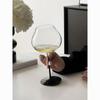 Lusso Francese Stelo Nero Ampia Coppa Bicchiere da Champagne Cristallo Ultra Sottile Calice da Vino per Home Bar Set Vintage da Dessert Brindisi Festa