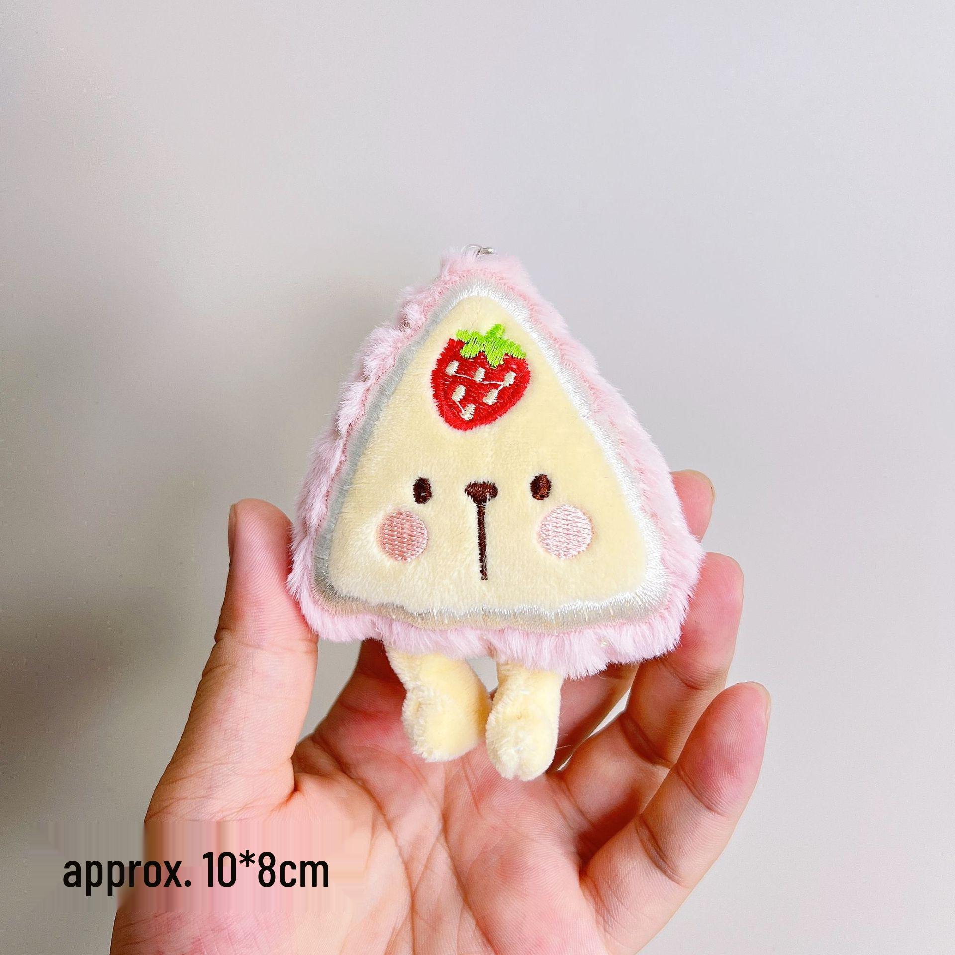 

Creative Pizza Plush Keychain – Funny Squeaky Doll for Backpack, Versatile Gift or Decoration Original Version Back Opening