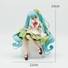 Kleiner Teufel Hatsune Miku Schwarzes Kleid Chuyin Miku Kleeblatt Hatsune Miku Anime Mädchen Handgefertigtes PVC-Modell Niedliche Ornamente