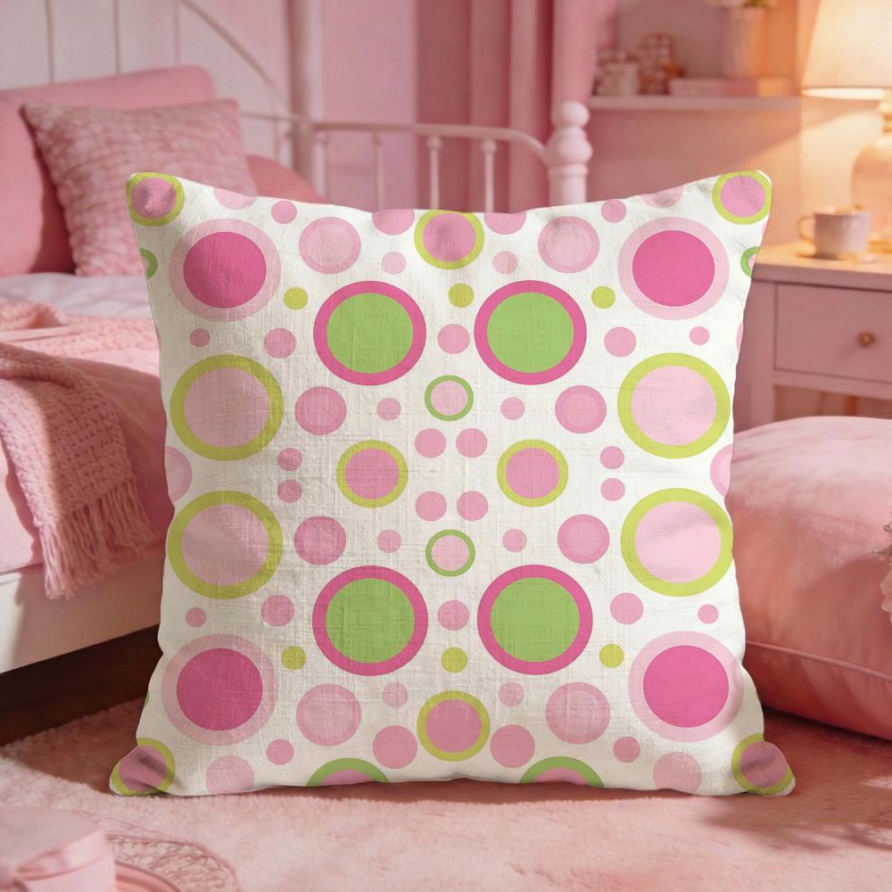 Patternpolka dotS Cushion Cover Premium Comfort Reversible Pillow Cove Two in One Design for Any Room Car Interior
