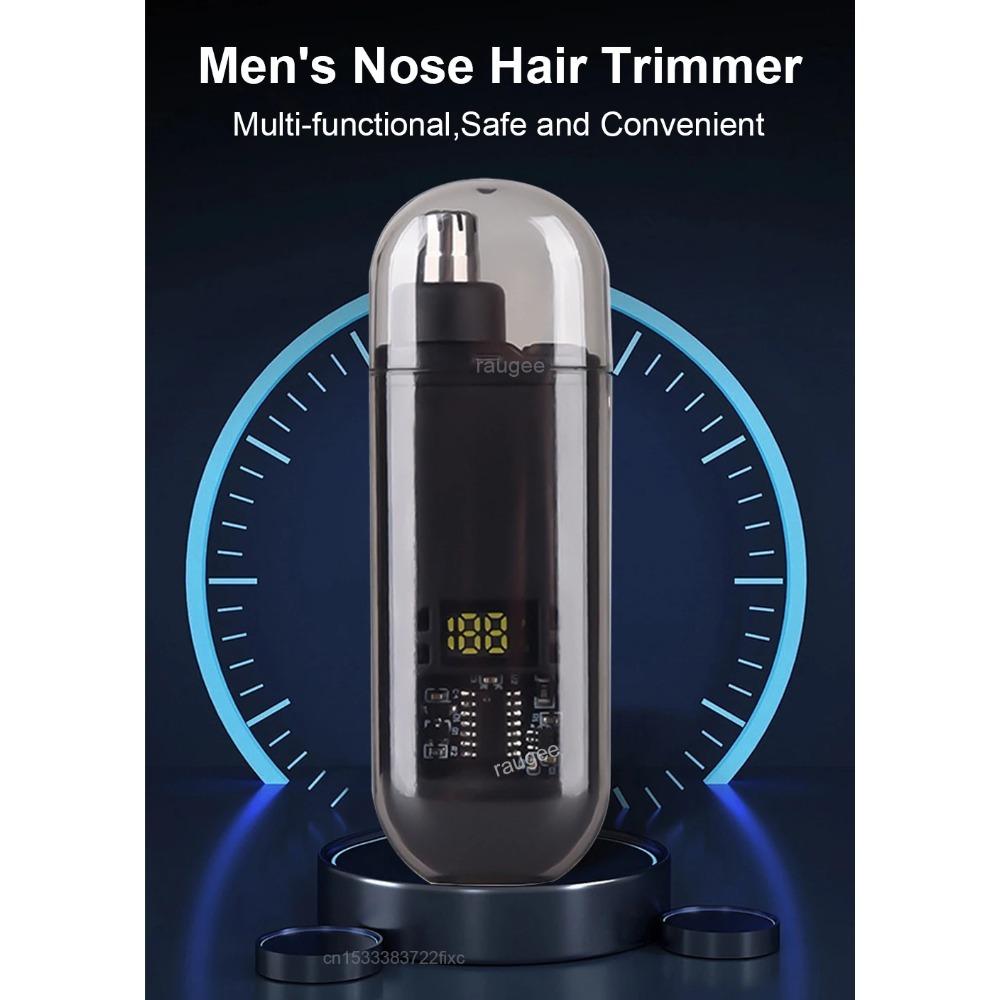 Nose Hair Trimmer Clipper for Men USB Rechargeable Professional Painless Portable Electric Eyebrow Ear Nose Hair Clipper Machine