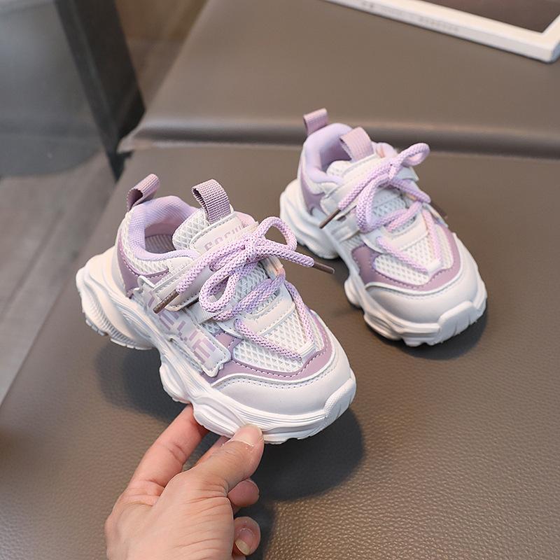 Fashion Kids Baby Boys Girls Casual Shoes Non-slip Soft Soled Children Outdoor Sports Sneakers Breathable Light Shoes